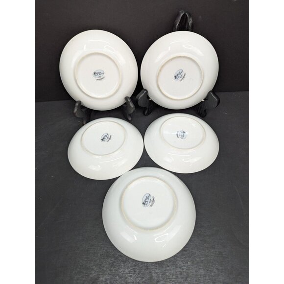 Mikasa Fine China Shannon 6149 Porcelain Coupe Dessert Berry Bowl Lot of 5 - Picture 8 of 10